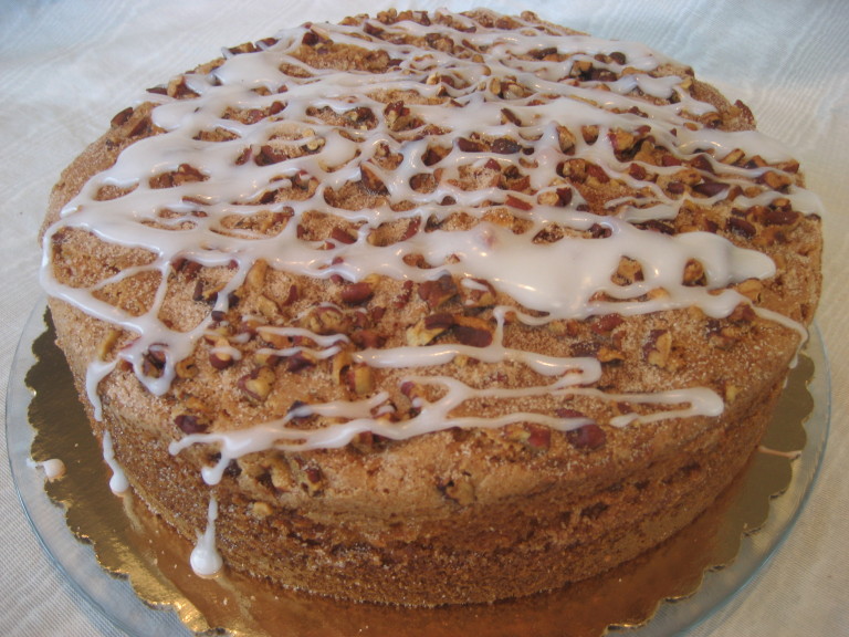 Cinnamon Pecan Custard Coffee Cake Desserts By Helen